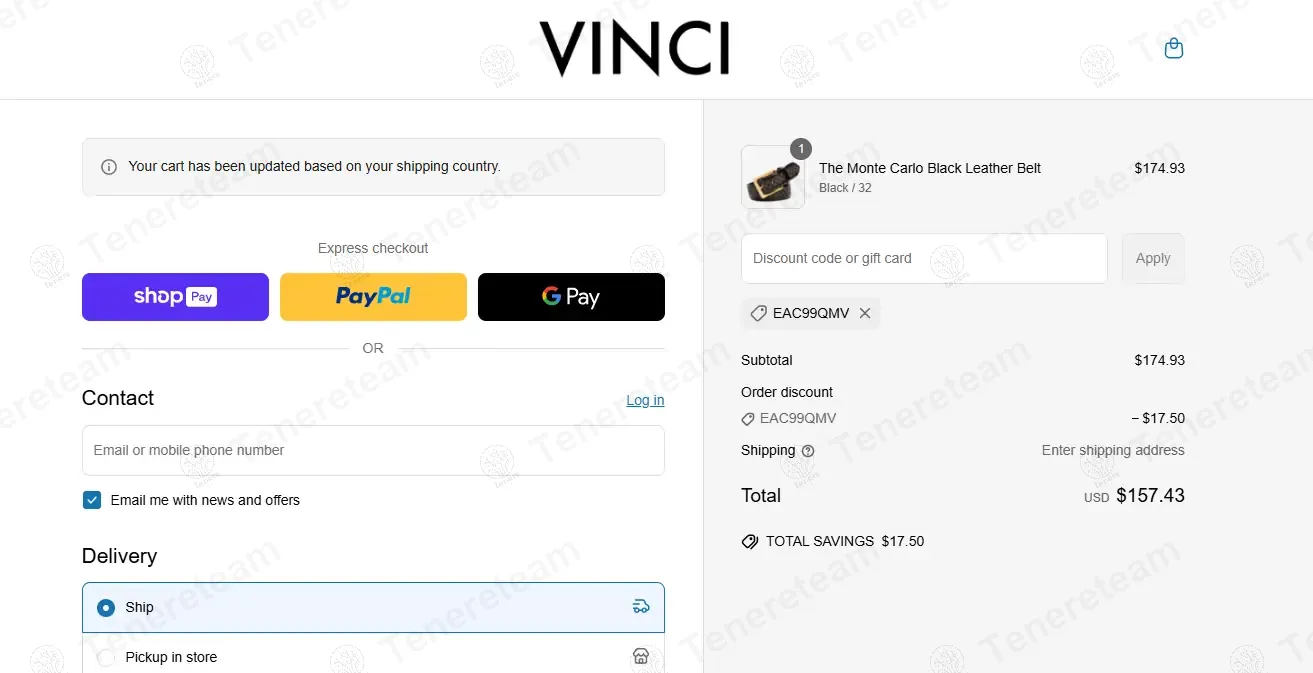 Vinci Leather Shoes apply coupon code