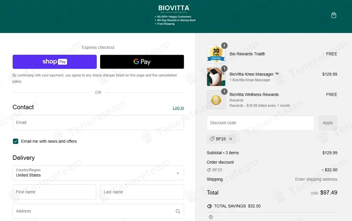 BioVitta Wellness coupon code: 25% off with BF25. Tested and valid as 1 year ago.