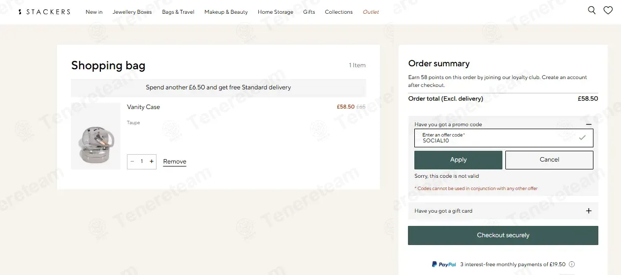 Stackers coupon code: 10% off with SOCIAL10. Tested and valid as 3 months ago.