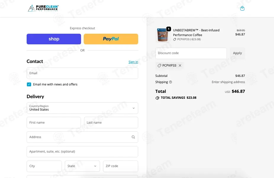 PureClean Performance coupon code: 33% off with PCPVIP33. Tested and valid as 1 month ago.