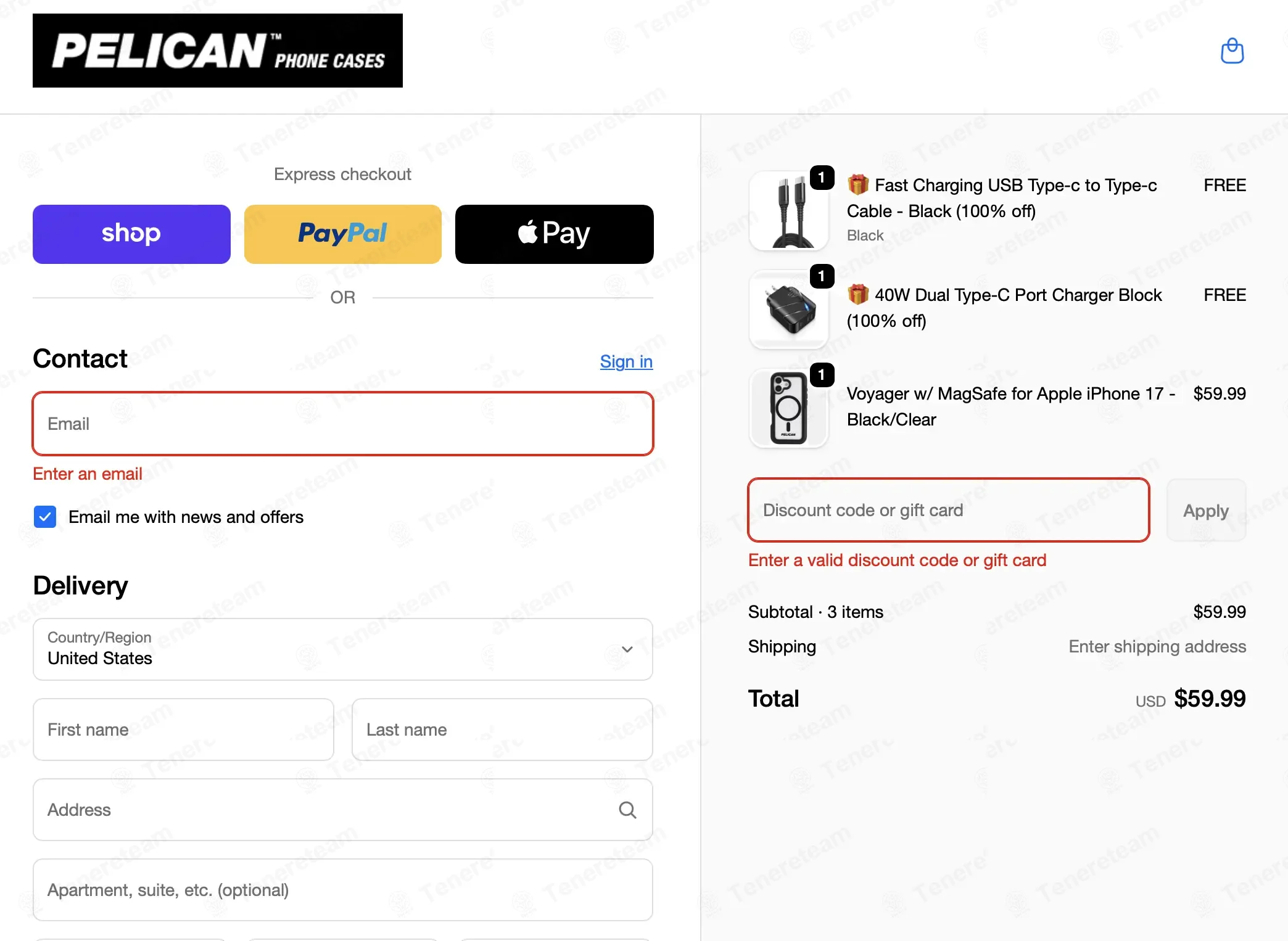 Pelican Phone Cases coupon code: 25% off with CYBERMONDAY25. Tested and valid as 3 months ago.