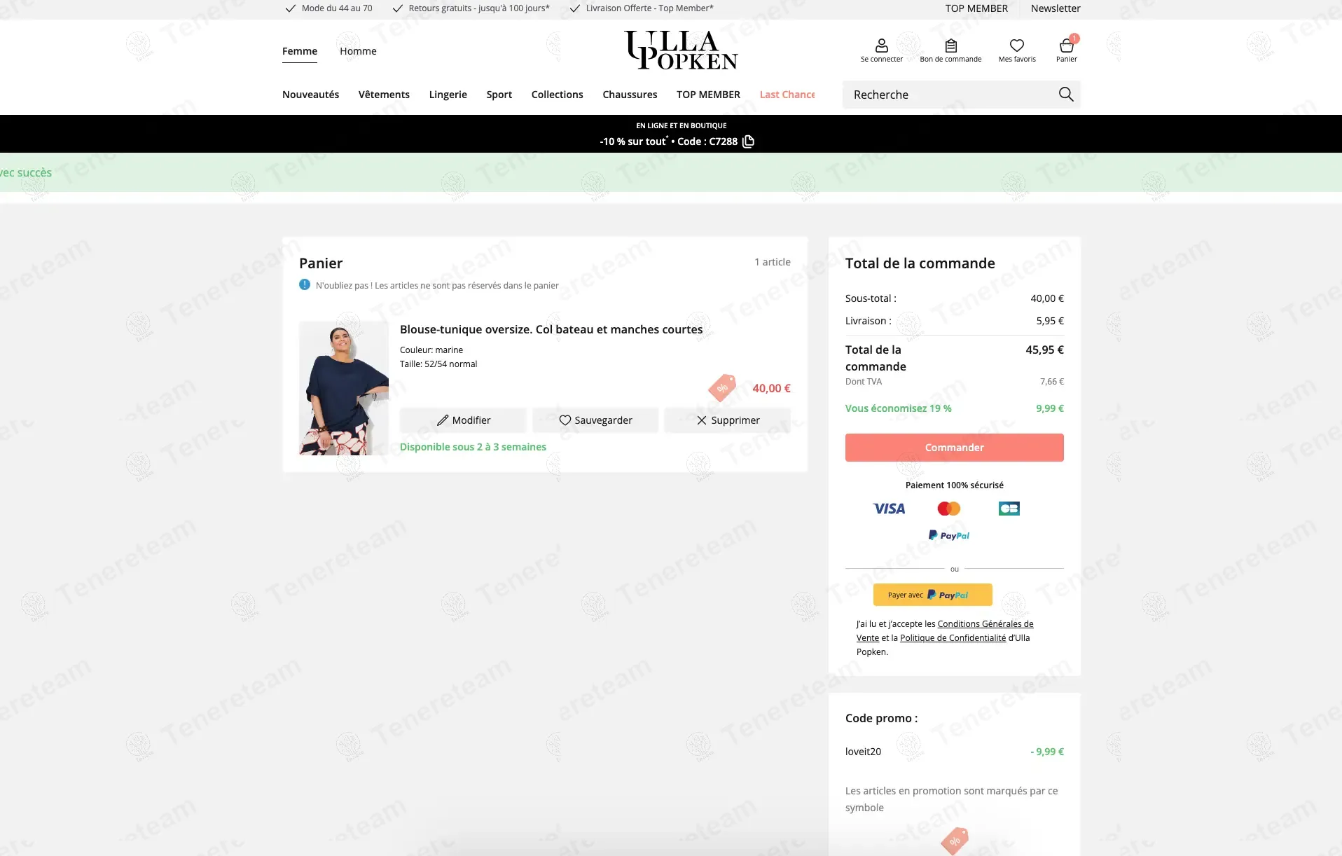 Ullapopken FR coupon code: 19% off with LOVEIT20. Tested and valid as 9 months ago.