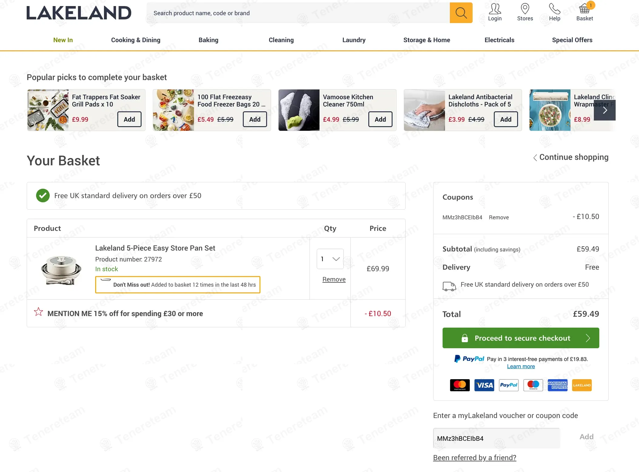 Lakeland coupon code: 15% off with MMz3hBCEIbB4. Tested and valid as 9 months ago.