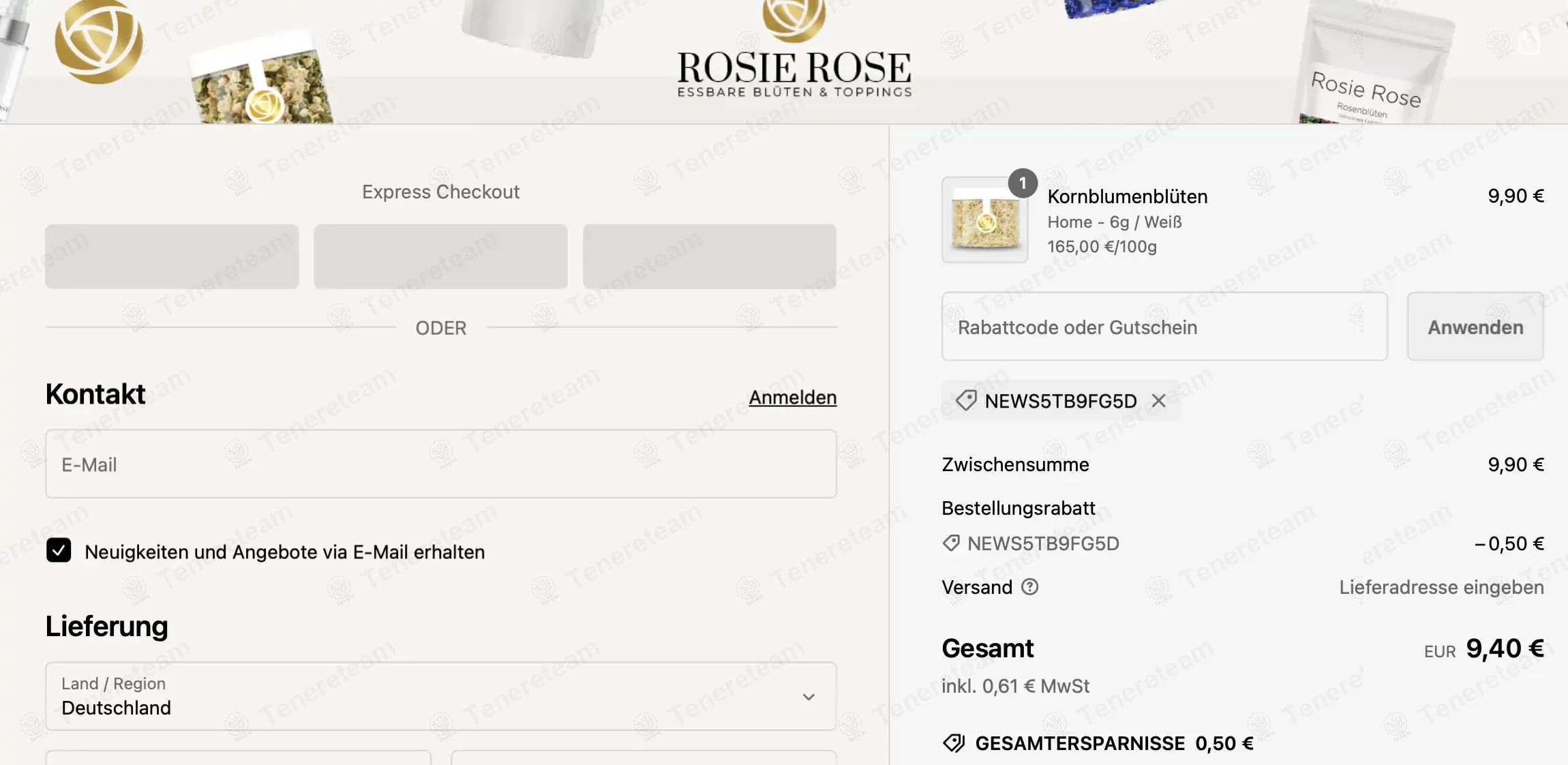Rosie Rose coupon code: 5% off with news5TB9FG5D. Tested and valid as 1 year ago.
