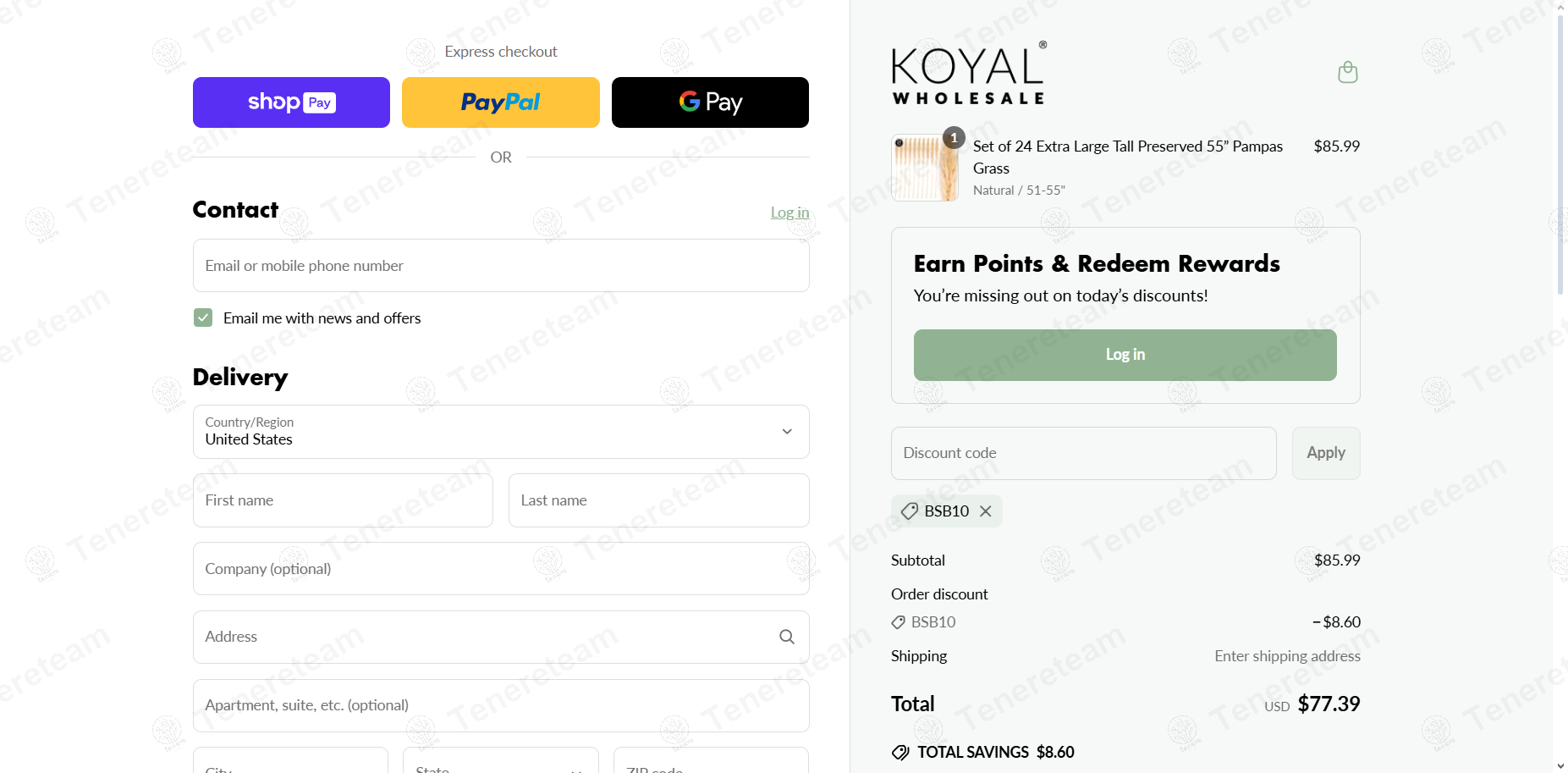 Koyal Wholesale coupon code: 10% off with BSB10. Tested and valid as 1 year ago.