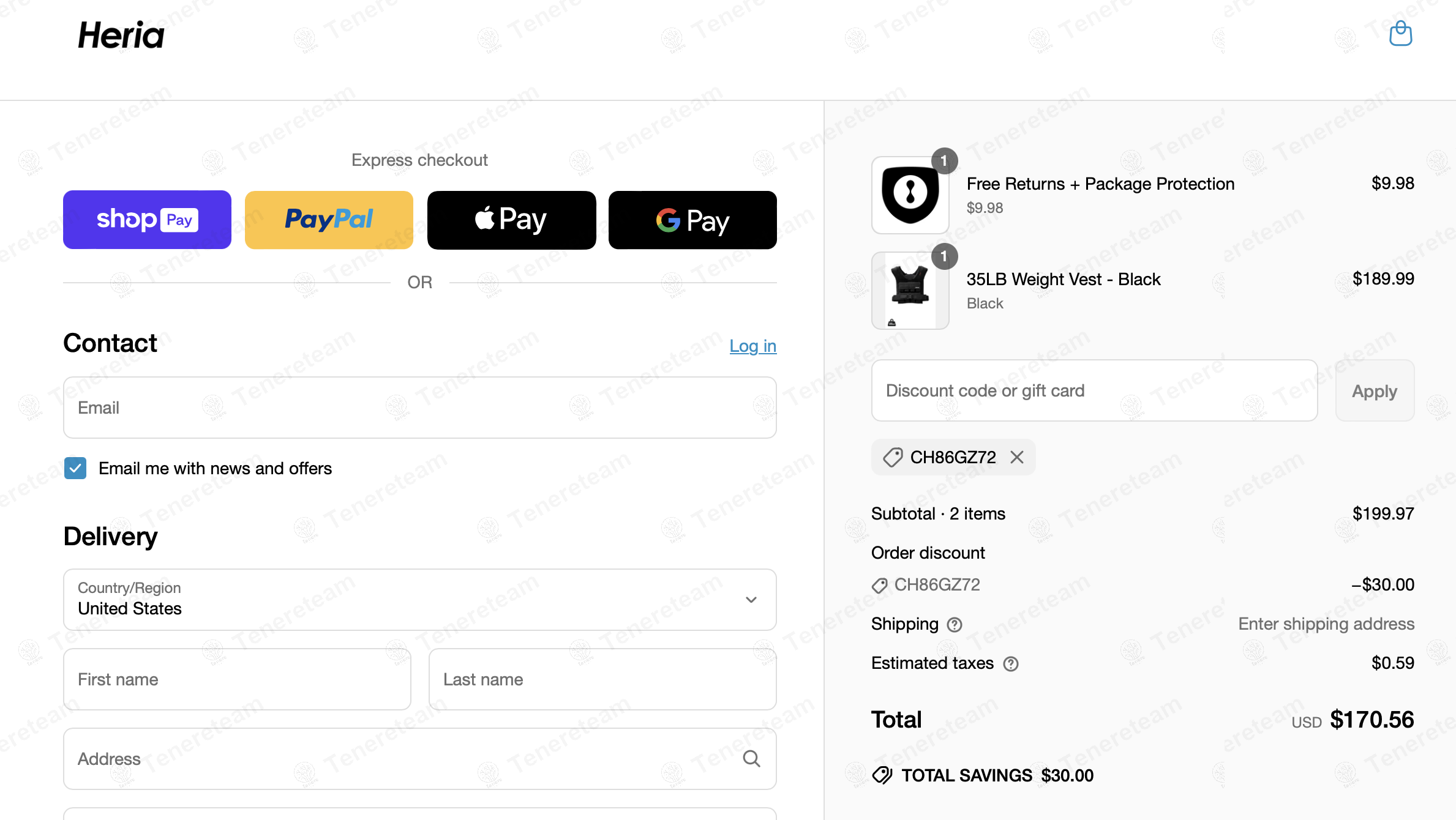 Chris Heria coupon code: 15% off with CH86GZ72. Tested and valid as 1 year ago.