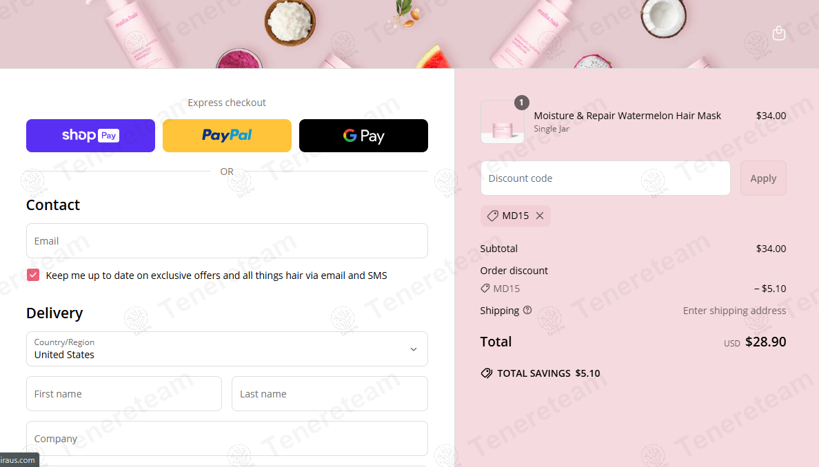 Malia Hair coupon code: 15% off with MD15. Tested and valid as 1 year ago.