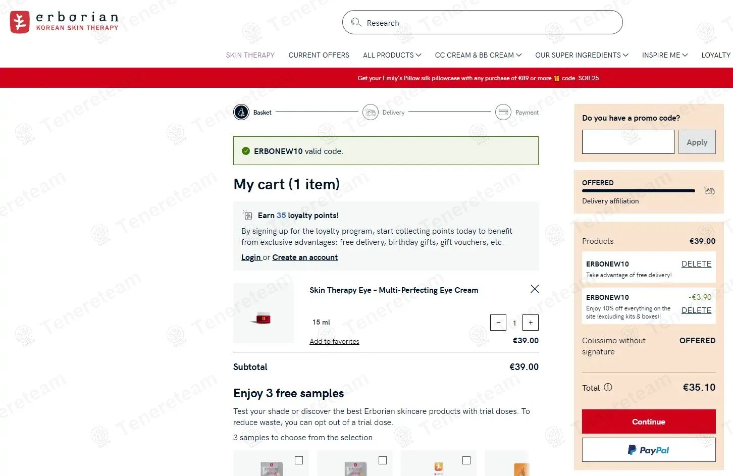 Erborian FR coupon code: 10% off with ERBONEW10. Tested and valid as 1 year ago.