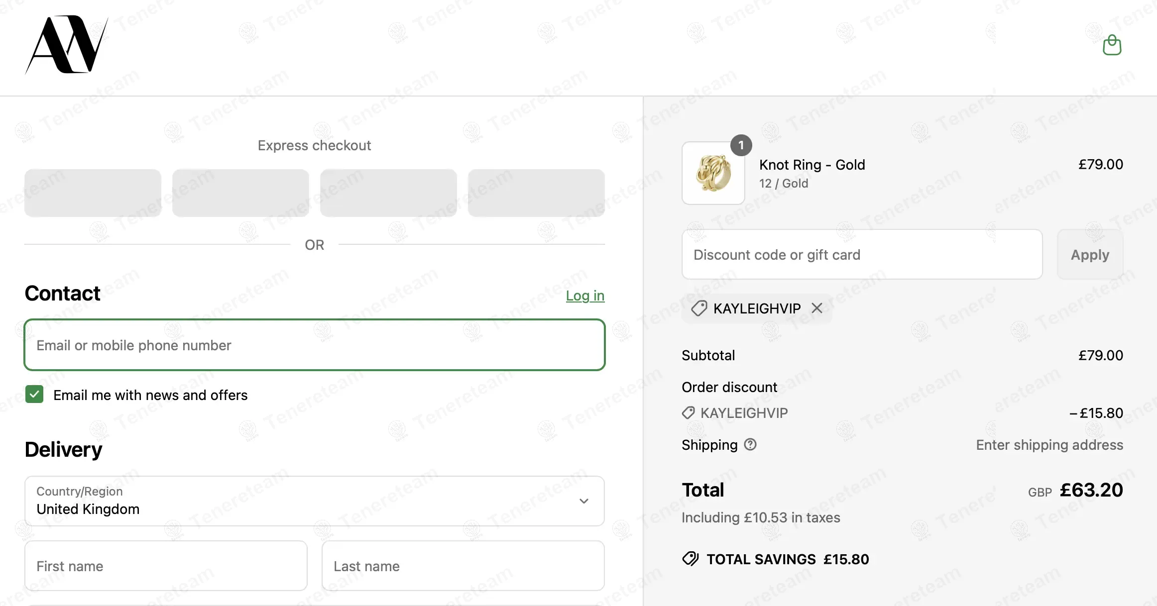 All Wear Jewellery coupon code: 20% off with KAYLEIGHVIP. Tested and valid as 9 months ago.