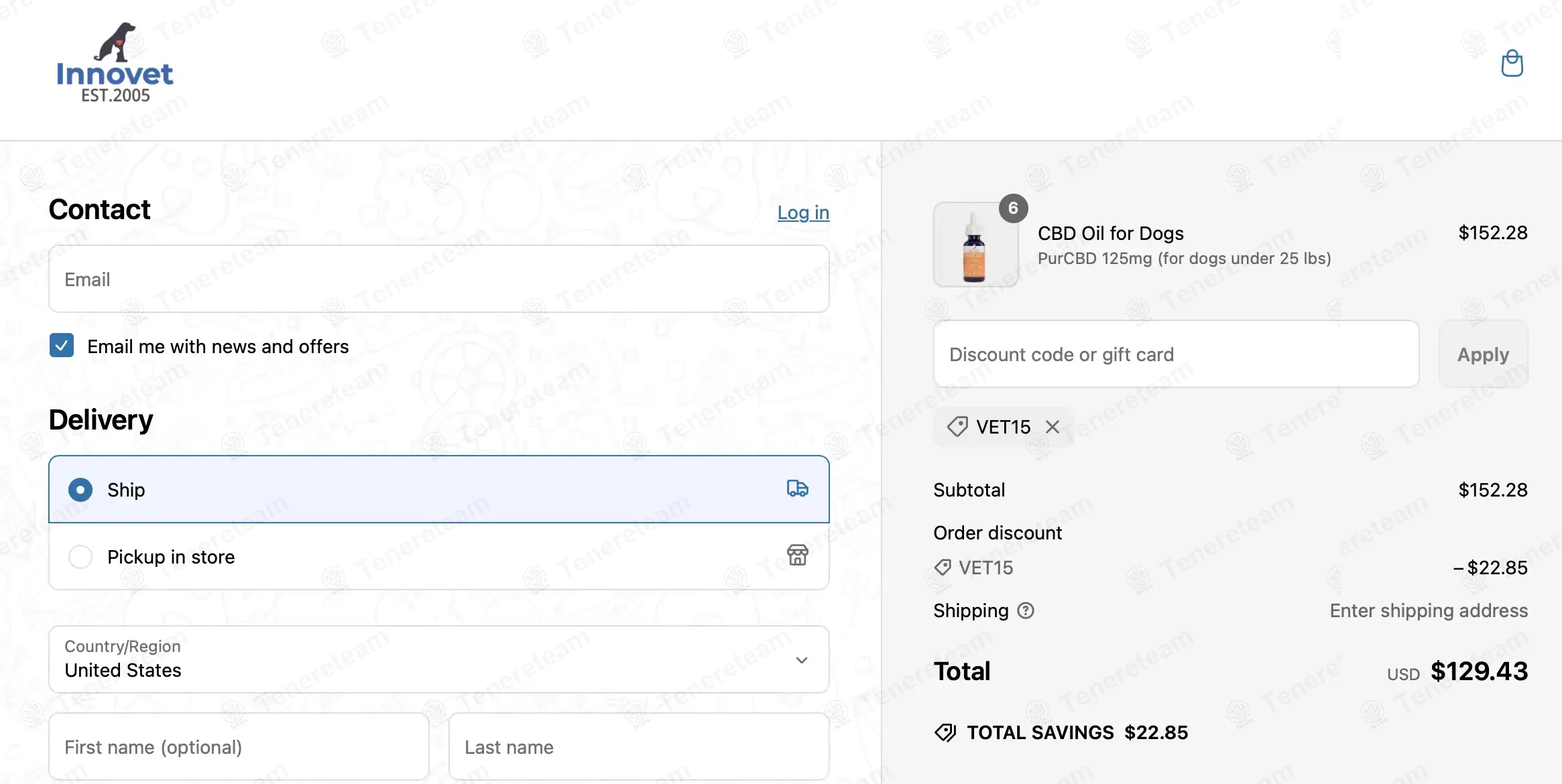 Innovet Pet coupon code: 15% off with VET15. Tested and valid as 1 year ago.