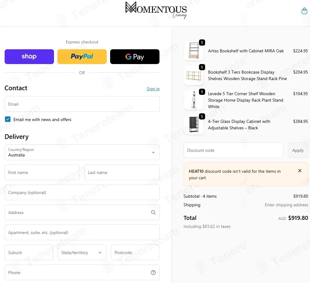 Momentous Living coupon code: 10% off with HEAT10. Tested and valid as 3 months ago.