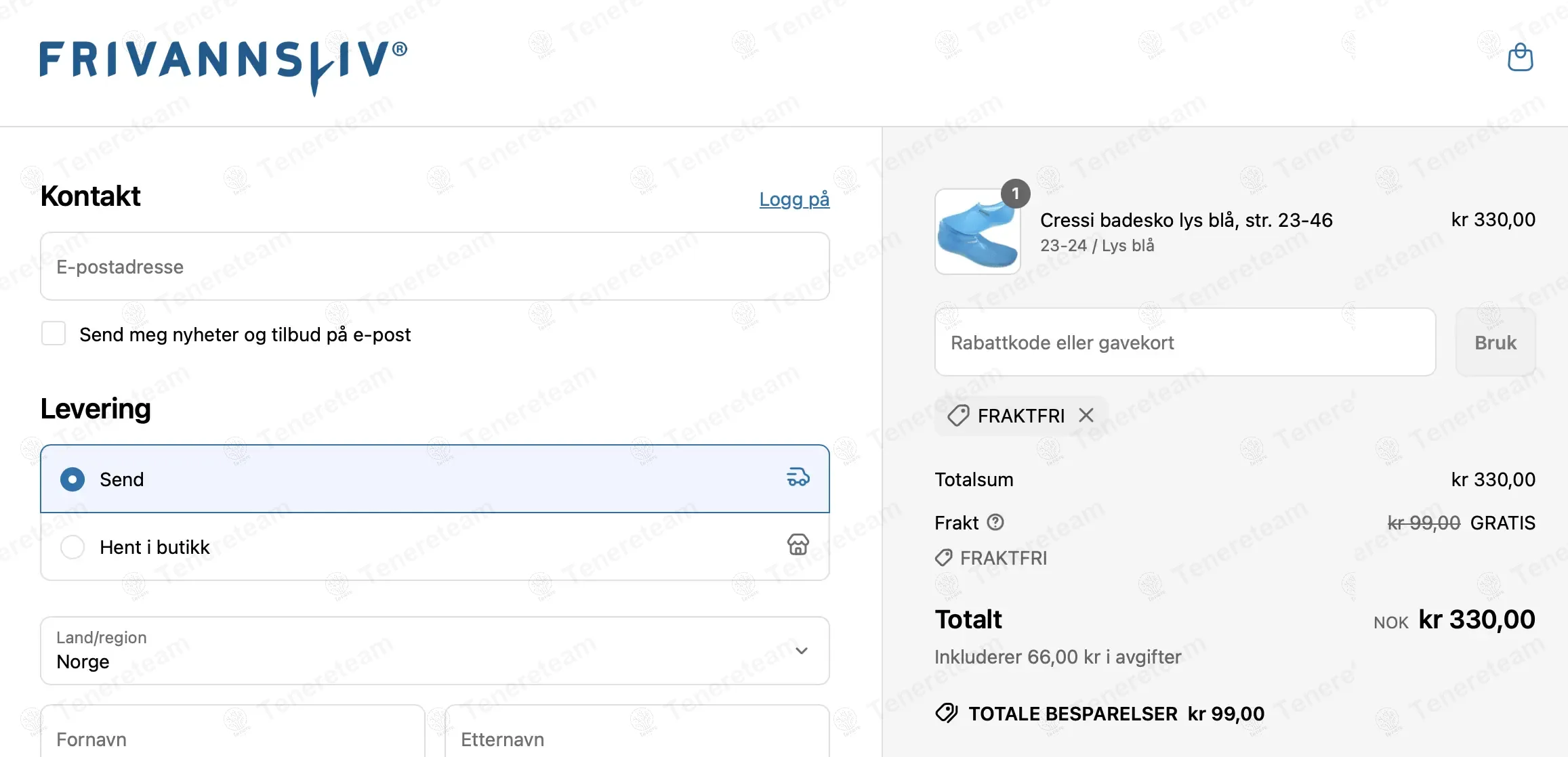 Frivannsliv NO coupon code: Sale off with fraktfri. Tested and valid as 1 year ago.