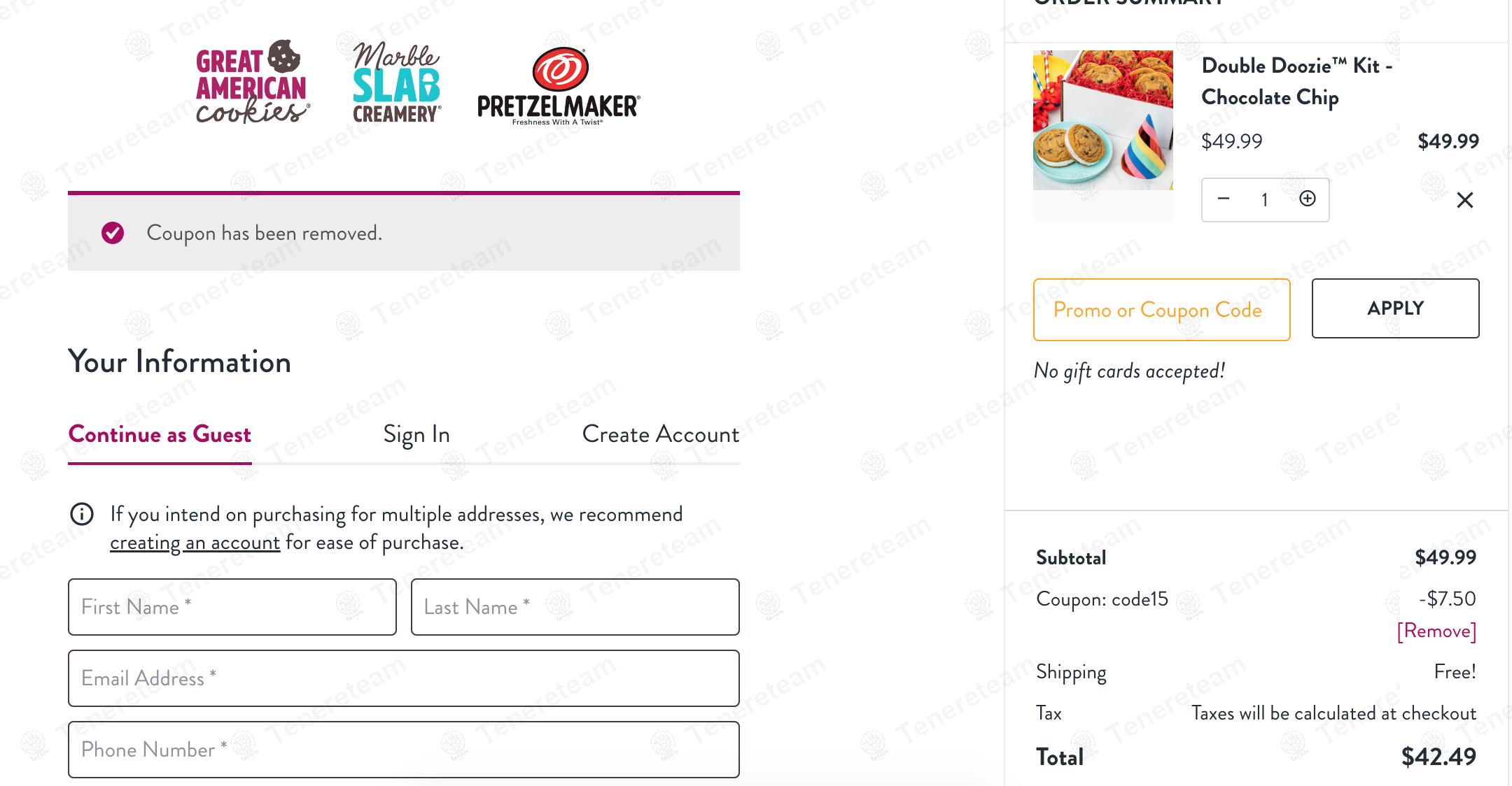 Great American Cookies coupon code: 15% off with CODE15. Tested and valid as 1 year ago.