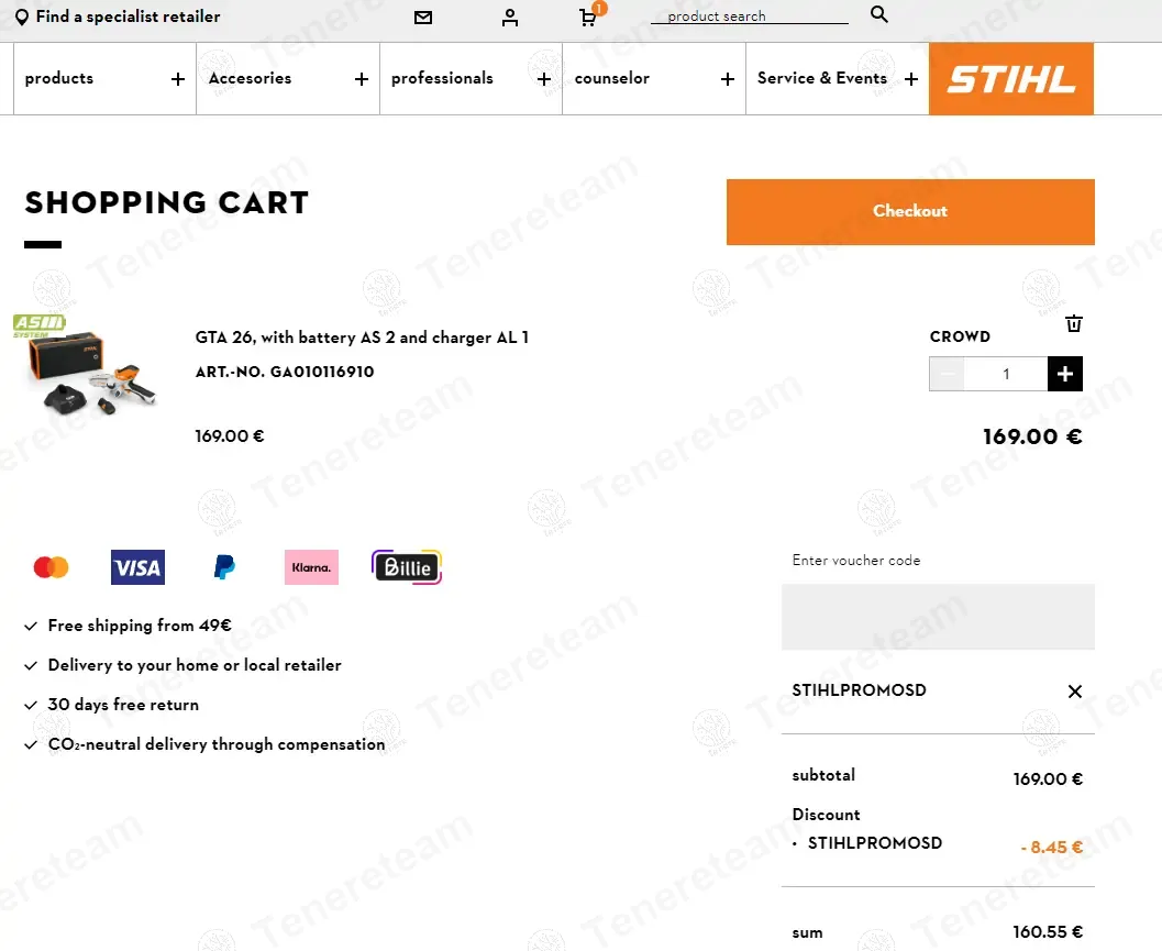 Stihl coupon code: 5% off with stihlpromosd. Tested and valid as 7 months ago.