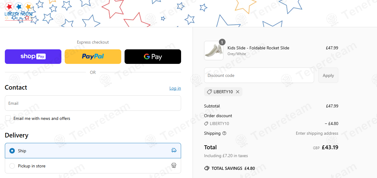 Liberty House Toys coupon code: 10% off with LIBERTY. Tested and valid as 1 year ago.