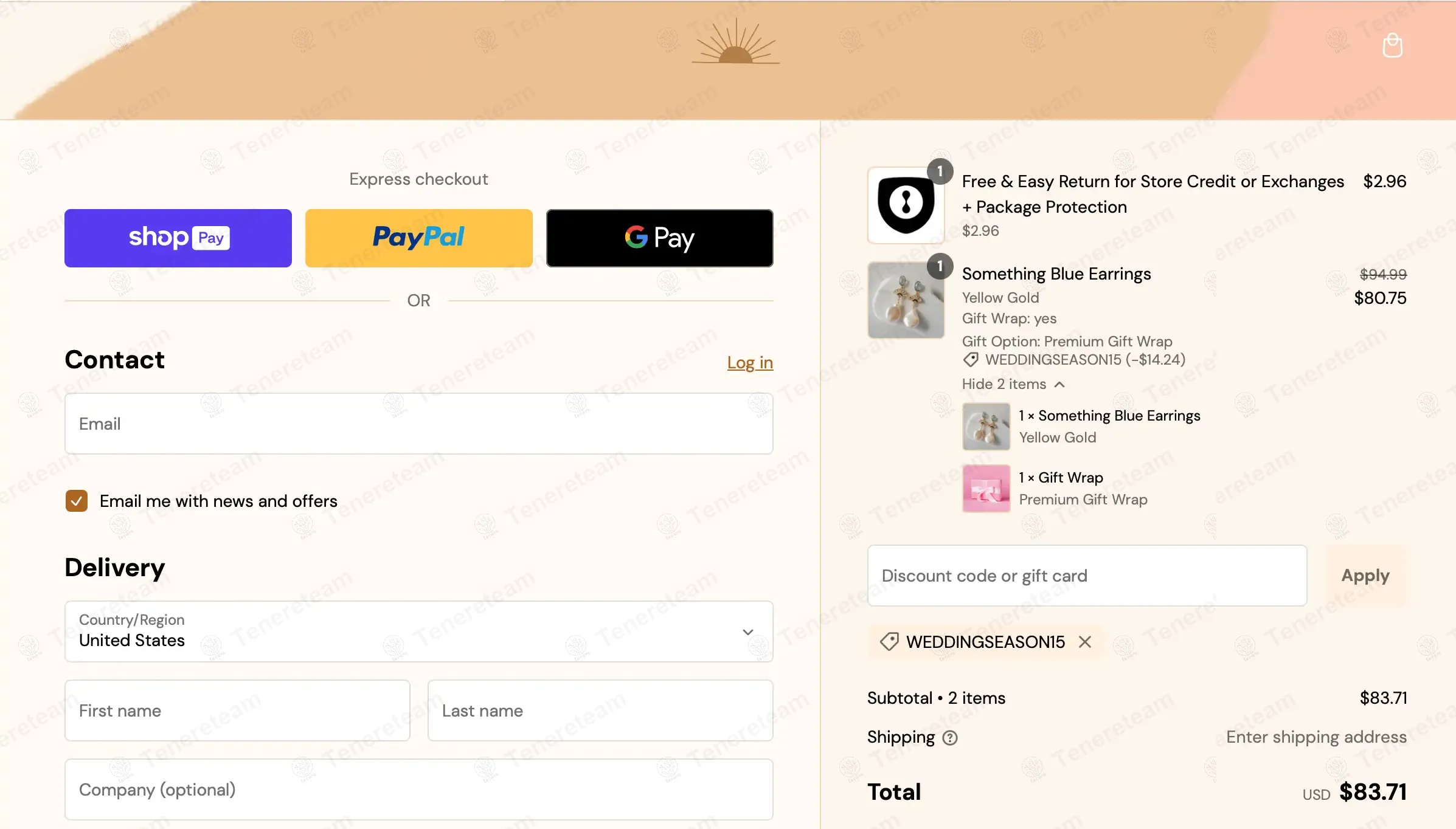 Wander And Lust Jewelry coupon code: 15% off with WEDDINGSEASON15. Tested and valid as 1 year ago.