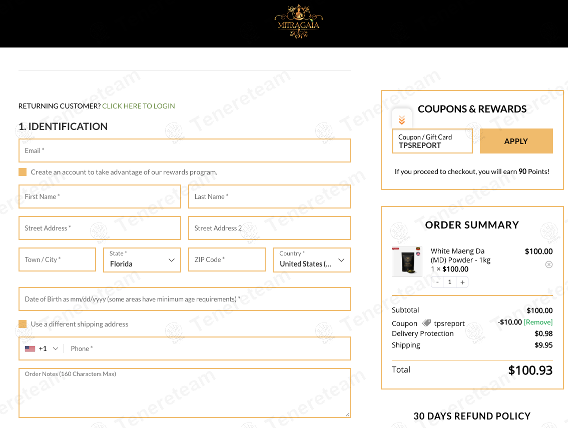 Mitra Gaia coupon code: 10% off with TPSREPORT. Tested and valid as 1 year ago.