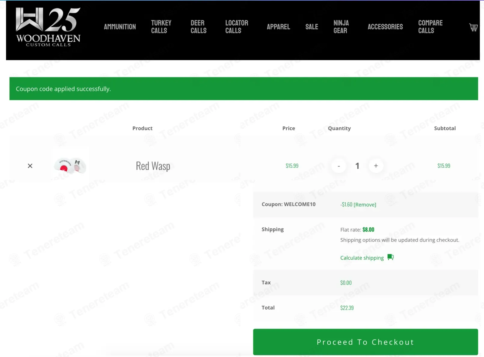 Woodhaven Custom Calls coupon code: 10% off with WELCOME10. Tested and valid as 10 months ago.