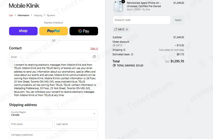 Mobile Klinik coupon code: $15 off with MK15. Tested and valid as 1 hour ago.