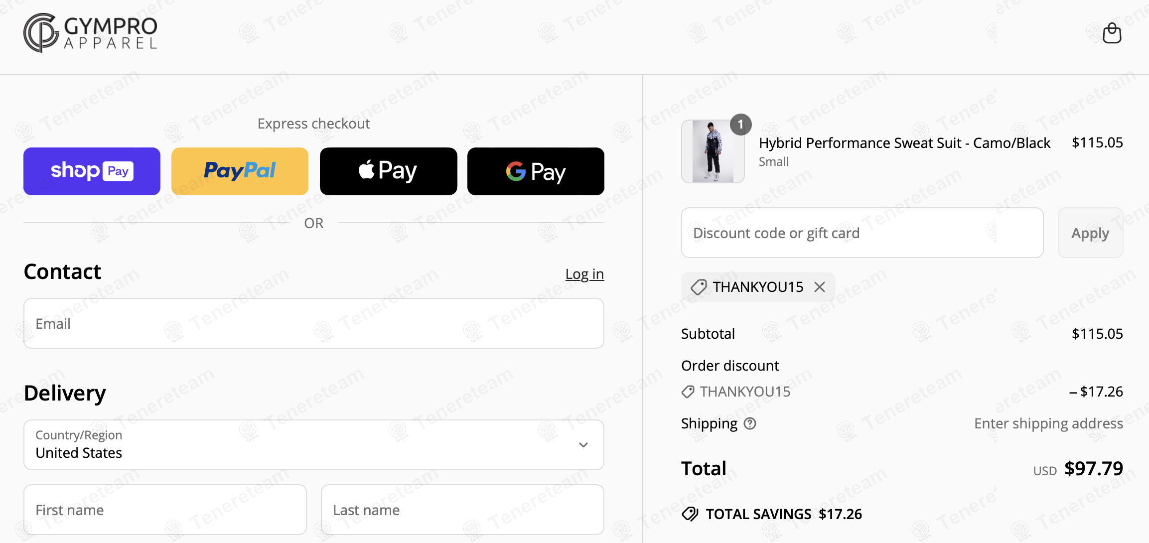 GymPro Apparel coupon code: 15% off with THANKYOU15. Tested and valid as 1 year ago.