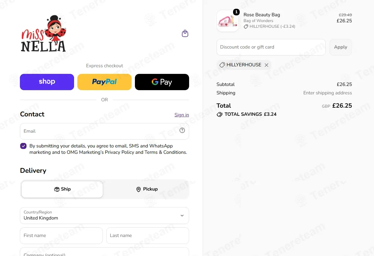 Miss Nella coupon code: 11% off with HILLYERHOUSE. Tested and valid as 14 hours ago.
