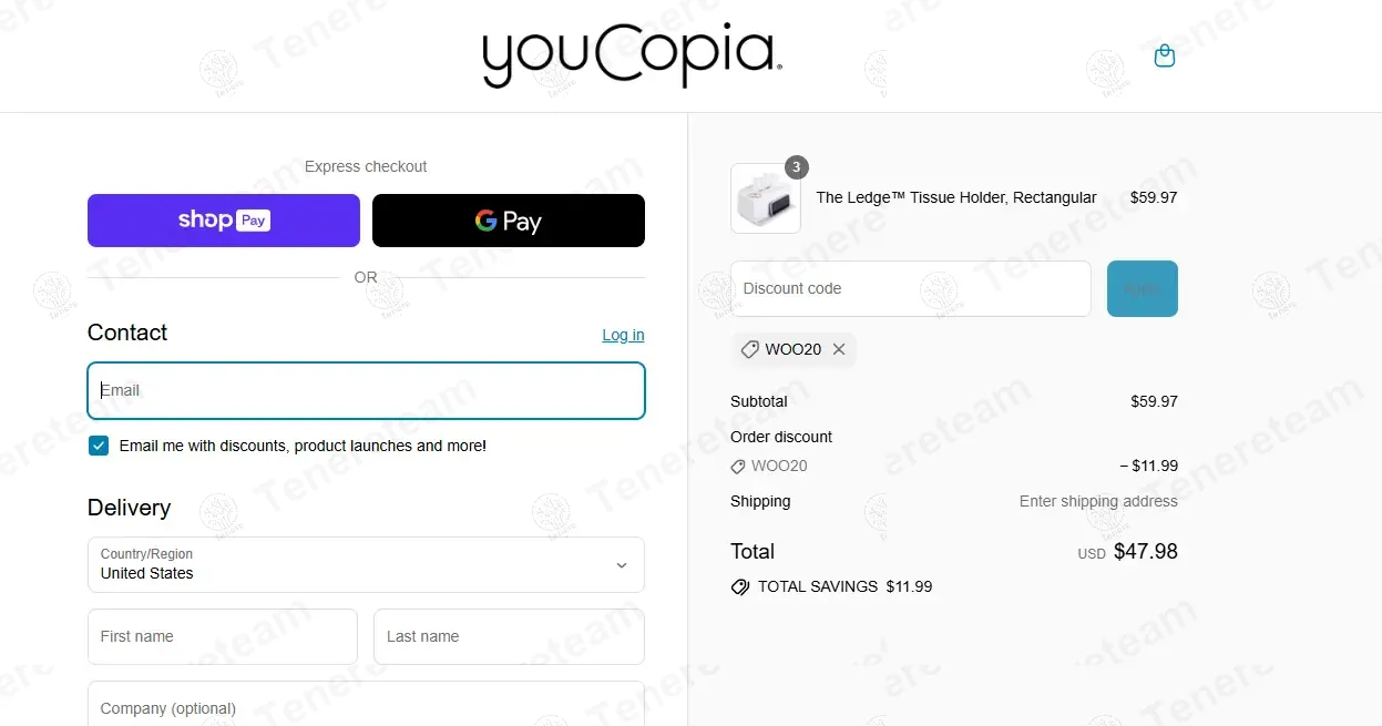 YouCopia coupon code: 20% off with WOO20. Tested and valid as 1 year ago.