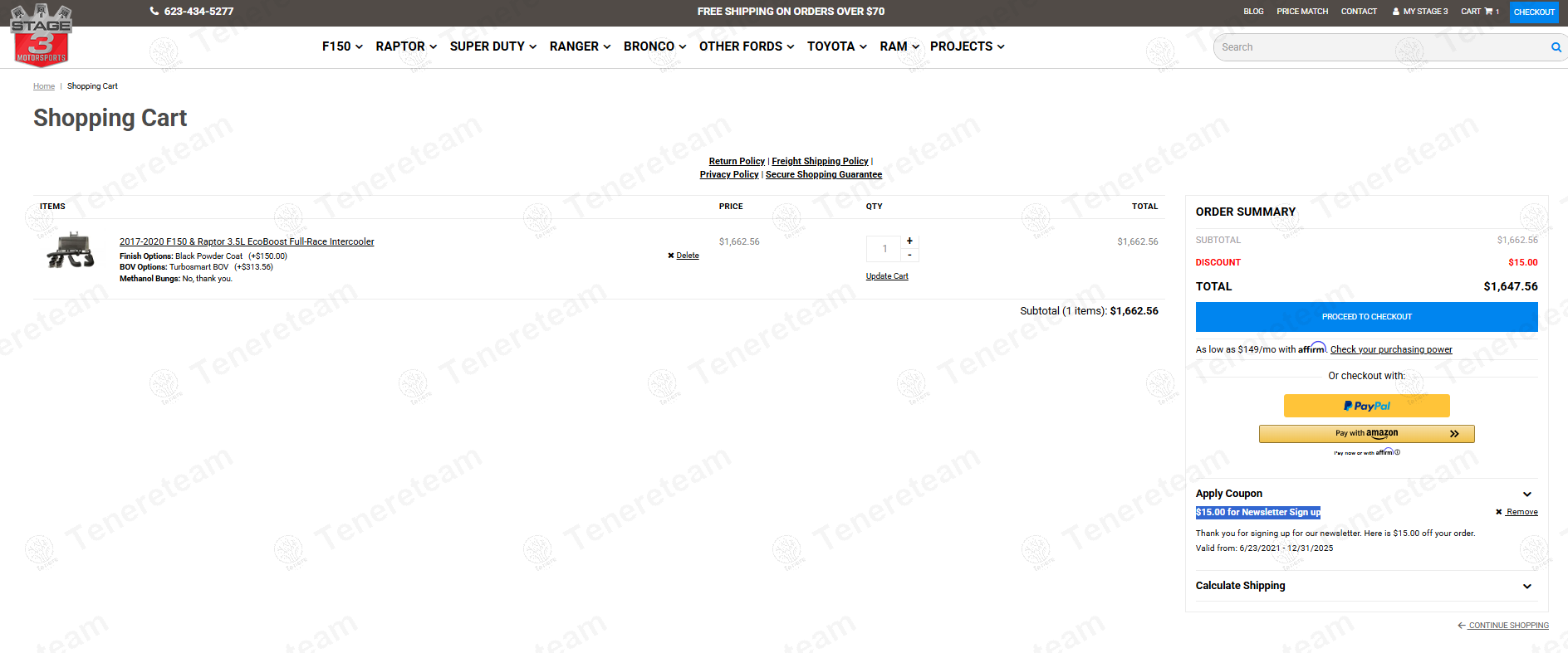 Stage 3 Motorsports coupon code: $15 off with NL15. Tested and valid as 1 year ago.