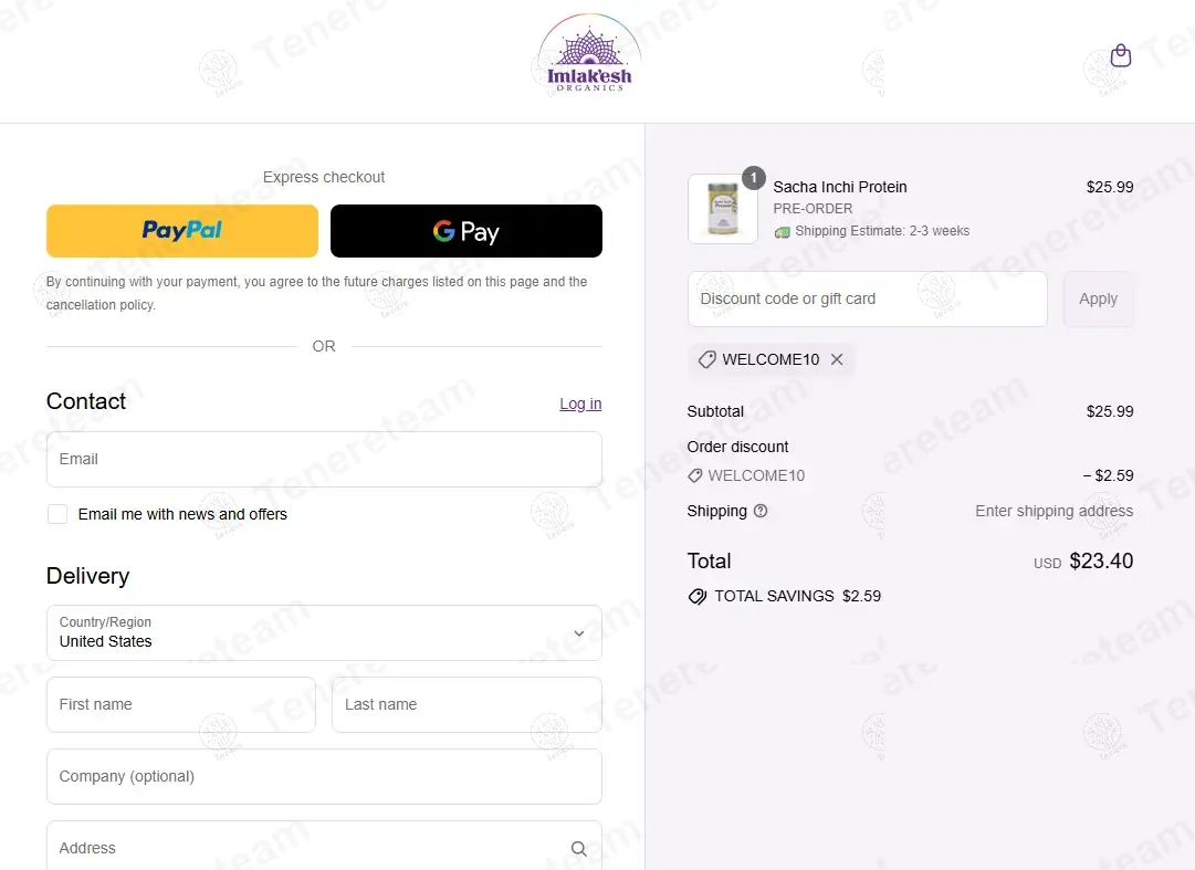 Imlakesh Organics coupon code: 10% off with WELCOME10. Tested and valid as 1 year ago.
