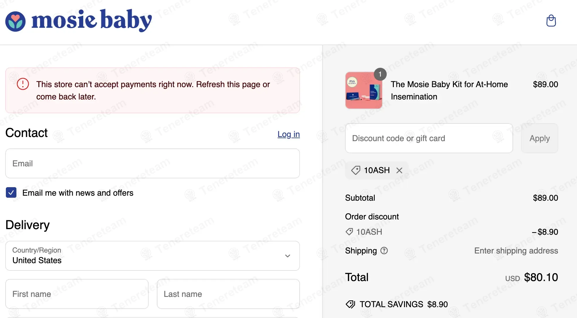 Mosie Baby coupon code: 10% off with 10ASH. Tested and valid as 7 months ago.