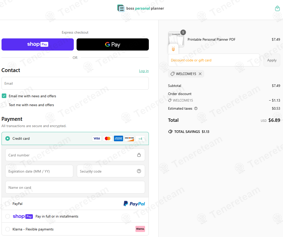 Boss Personal Planner coupon code: 15% off with WELCOME15. Tested and valid as 1 year ago.
