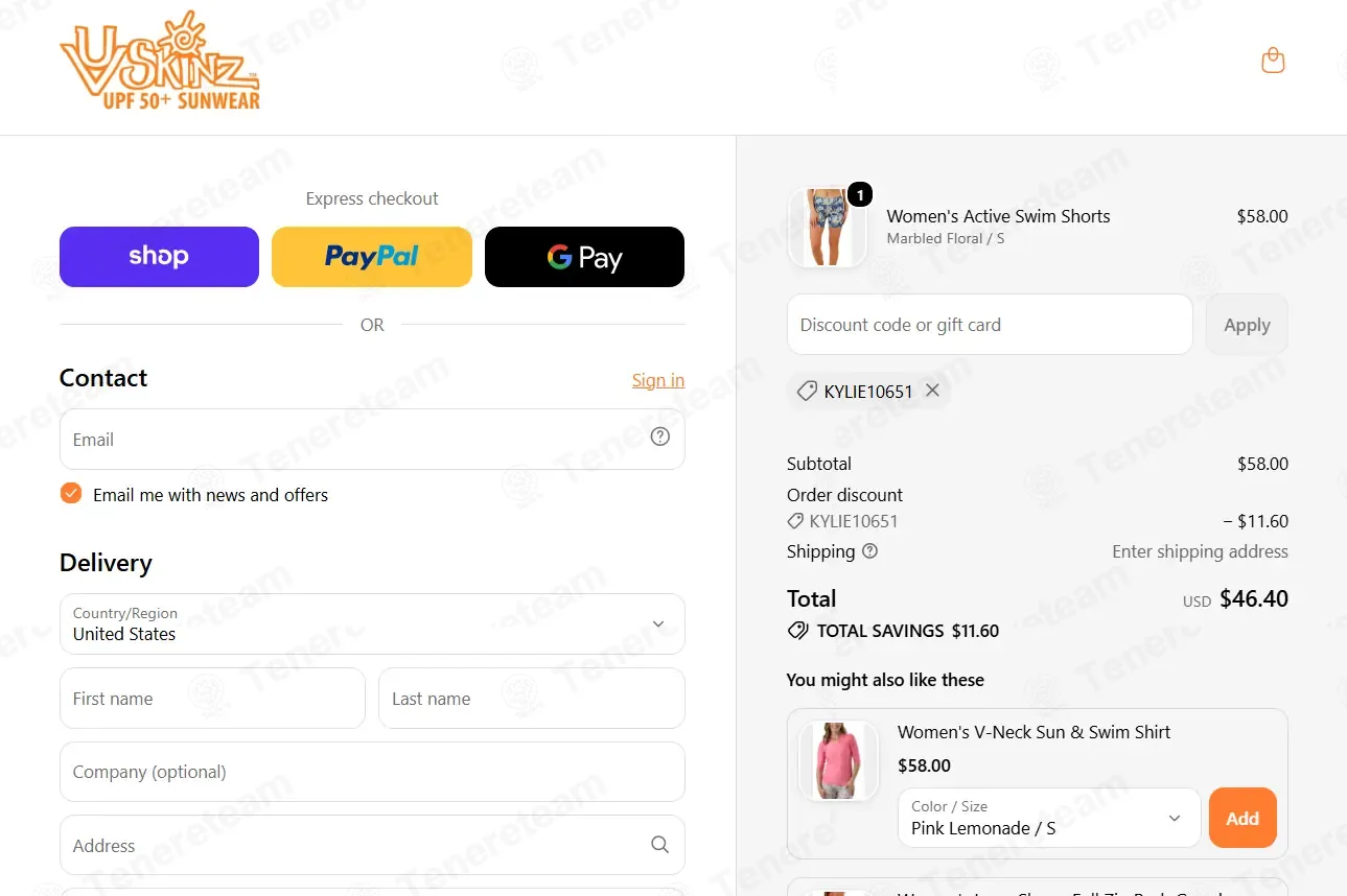 UV Skinz apply coupon code