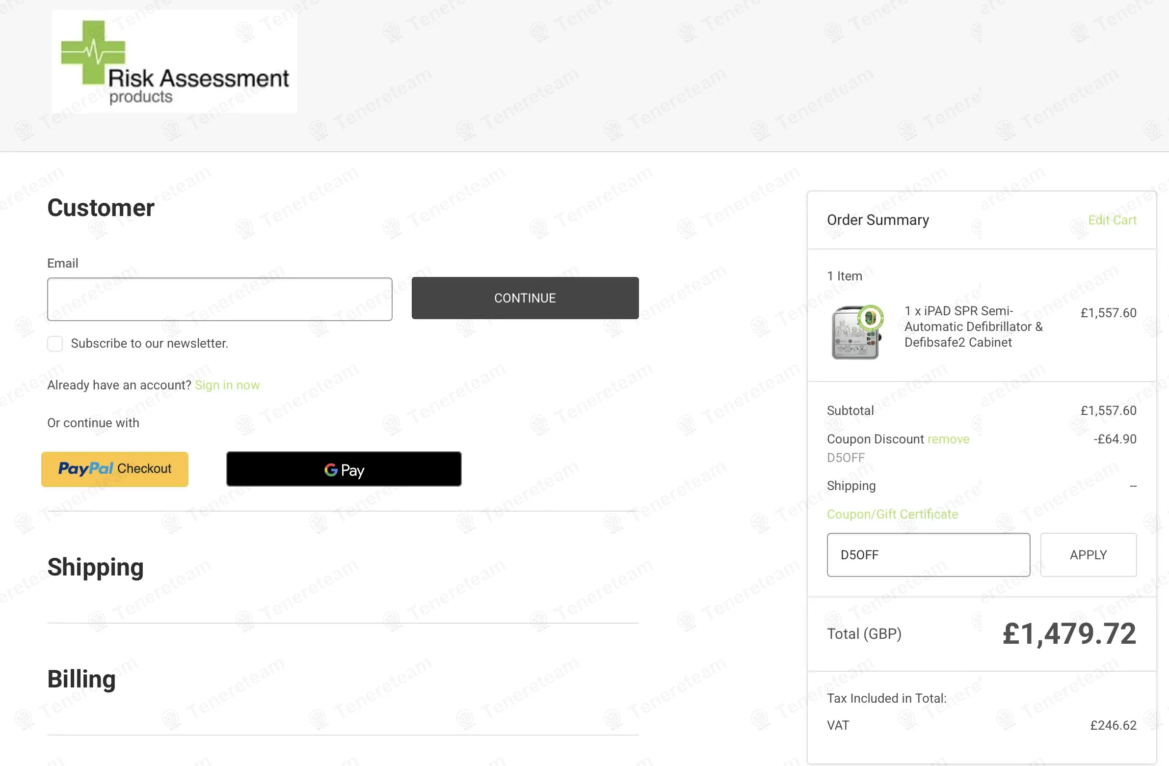 Risk Assessment Products UK coupon code: 5% off with D5OFF. Tested and valid as 1 year ago.