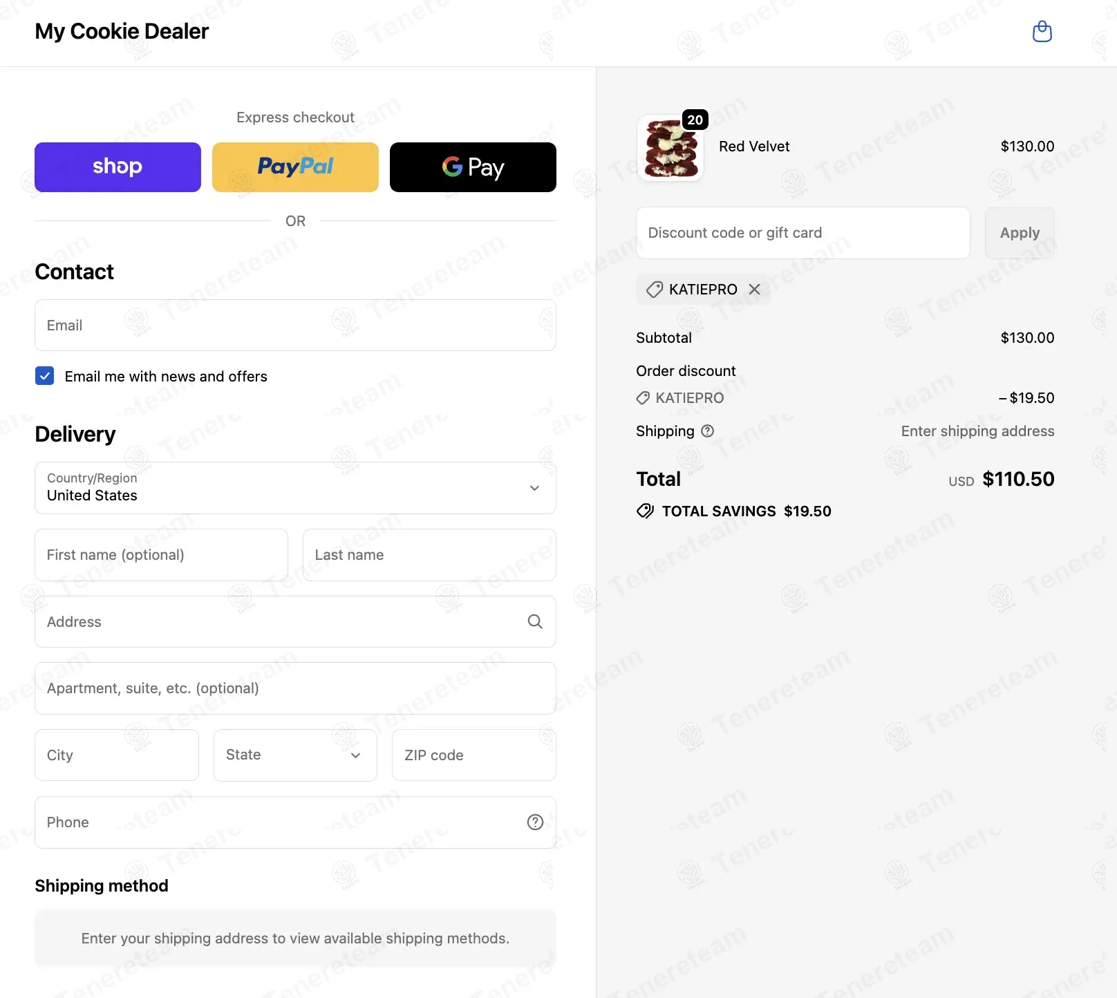 My Cookie Dealer coupon code: 15% off with KATIEPRO. Tested and valid as 8 months ago.