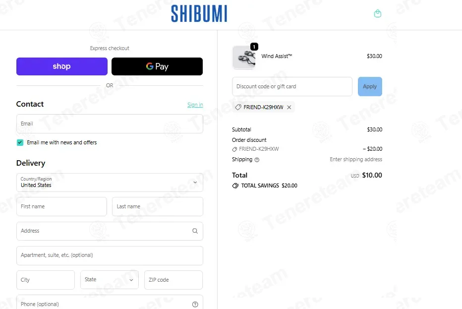 Shibumi Shade coupon code: $20 off with FRIEND-k29hxw. Tested and valid as 2 days ago.