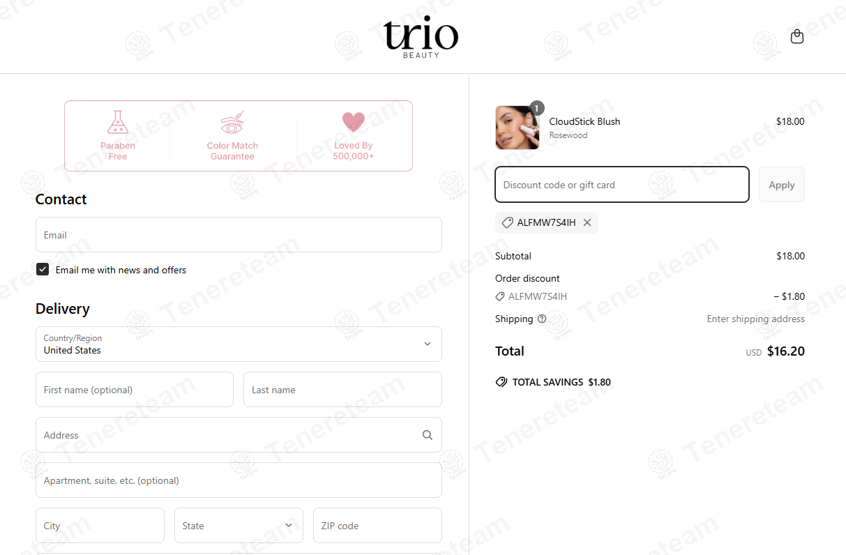 The Brow Trio coupon code: 10% off with ALFMW7S4IH. Tested and valid as 1 year ago.