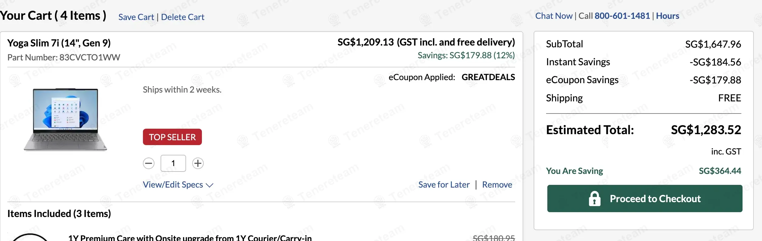 Lenovo SG coupon code: 10% off with GREATDEALS. Tested and valid as 1 year ago.
