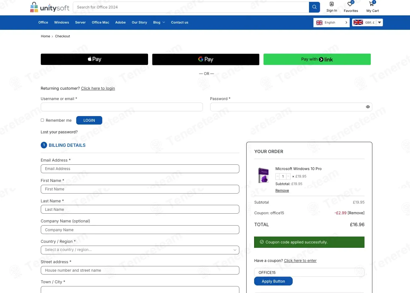 The Unity Soft coupon code re-checked and confirmed working at checkout
