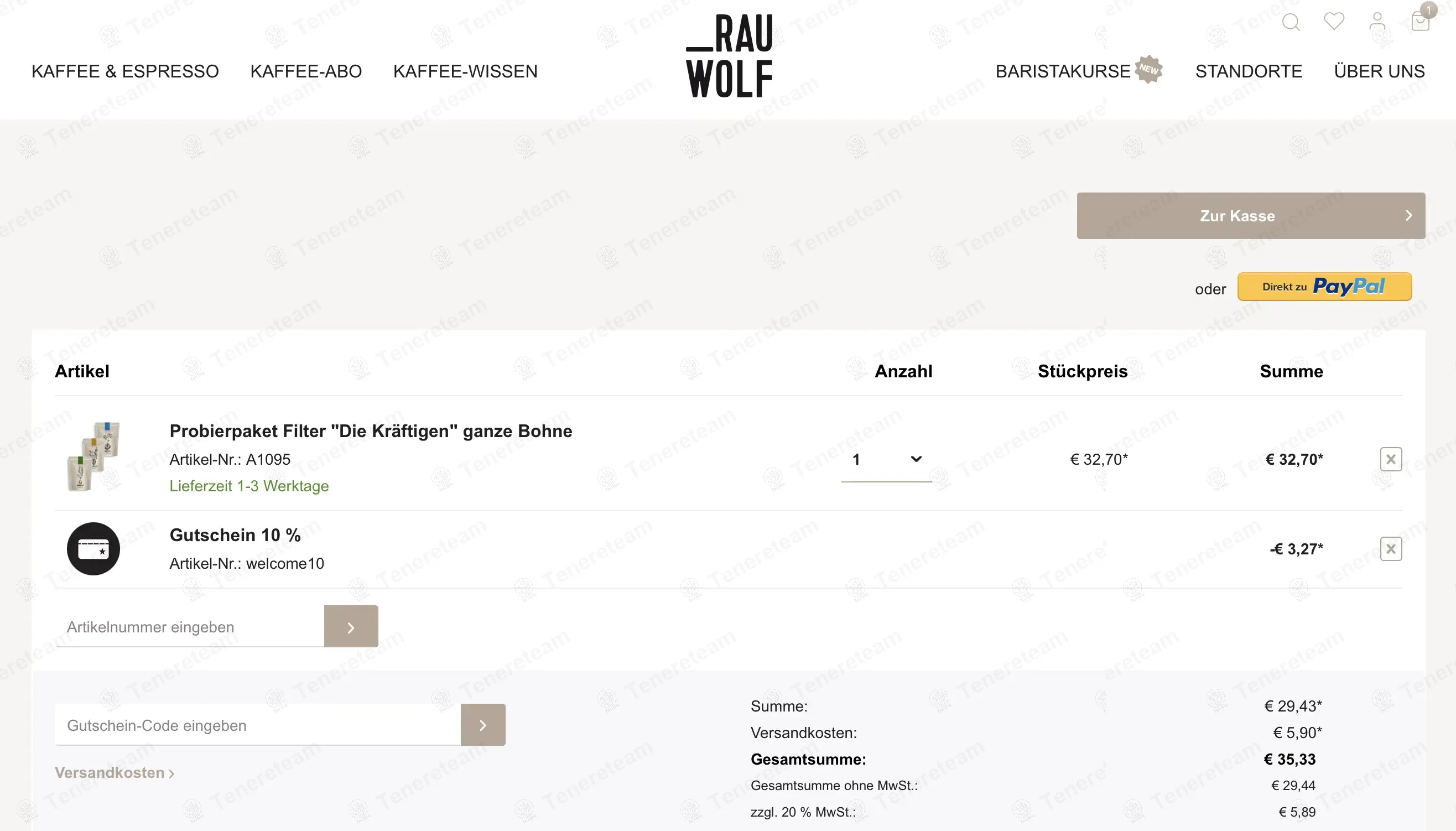 Rauwolf Coffee AT coupon code: 10% off with welcome10. Tested and valid as 11 months ago.