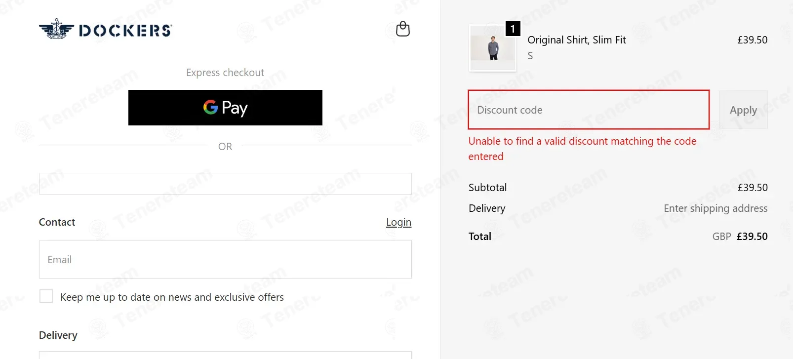 Dockers UK coupon code: 30% off with ALPHA30. Tested and valid as 2 months ago.