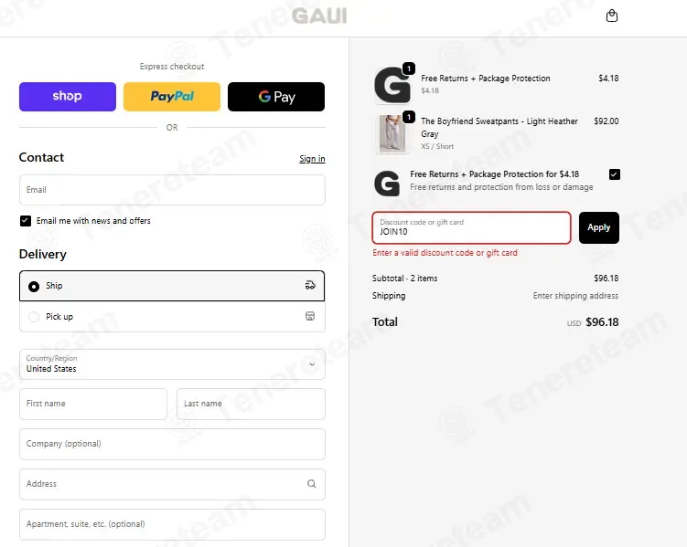 My Outfit Online coupon code: 10% off with JOIN10. Tested and valid as 3 months ago.