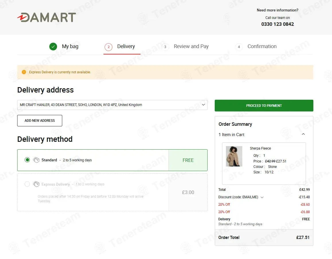 Damart coupon code: 20% off with EMAILME. Tested and valid as 8 months ago.