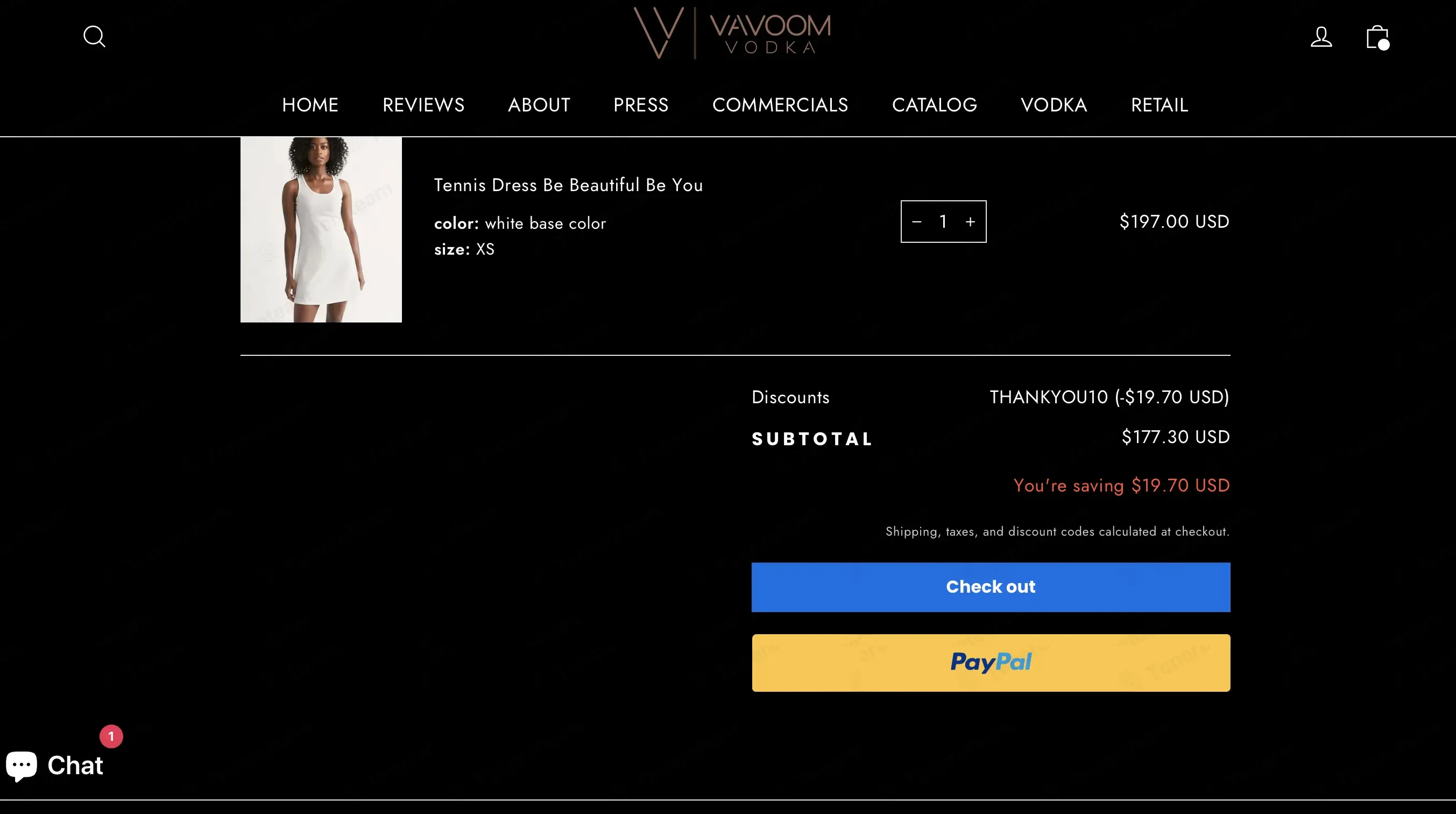 Vavoom Vodka coupon code: 10% off with THANKYOU10. Tested and valid as 2 months ago.