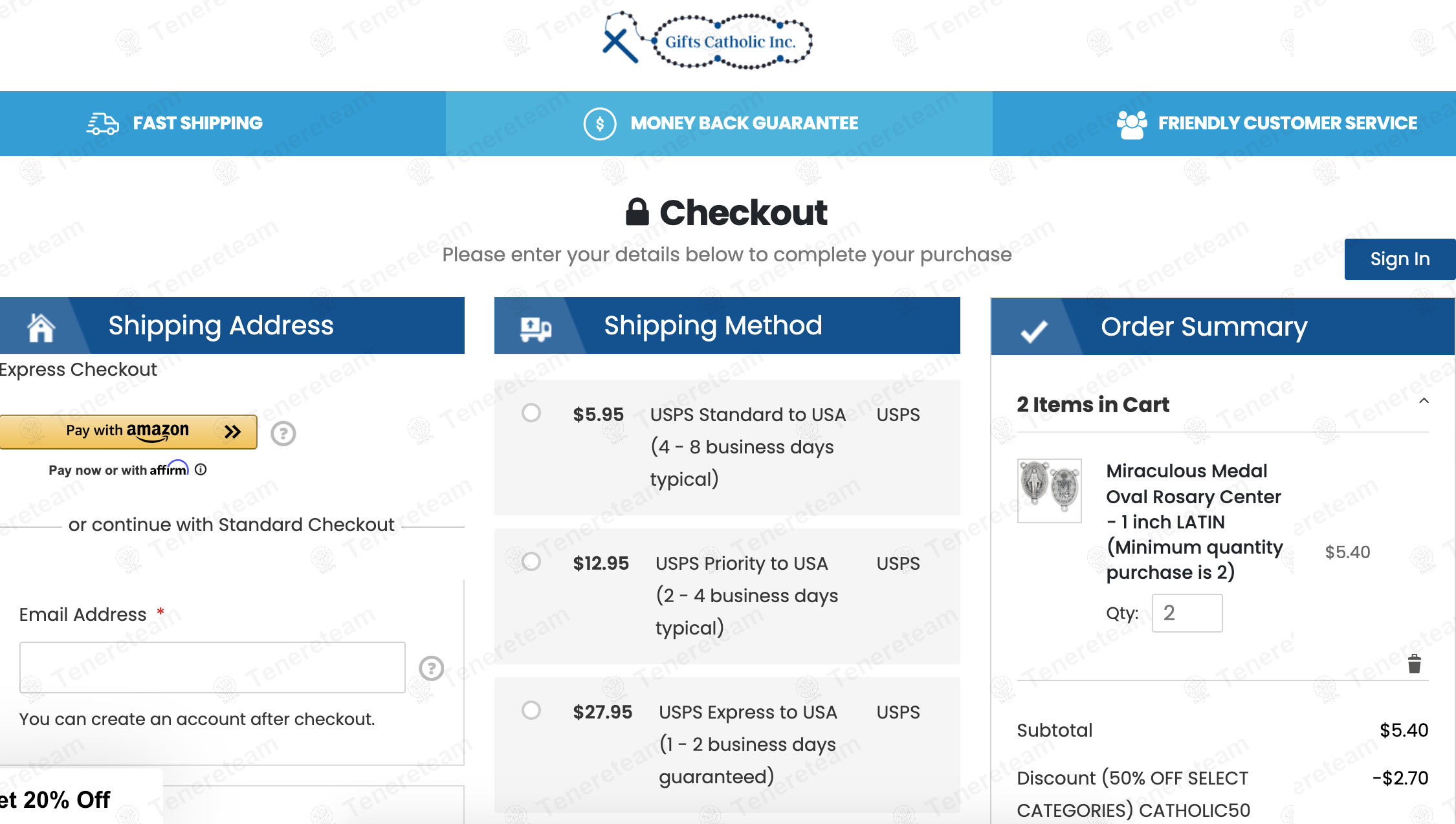 Gifts Catholic coupon code: 50% off with CATHOLIC50. Tested and valid as 1 year ago.