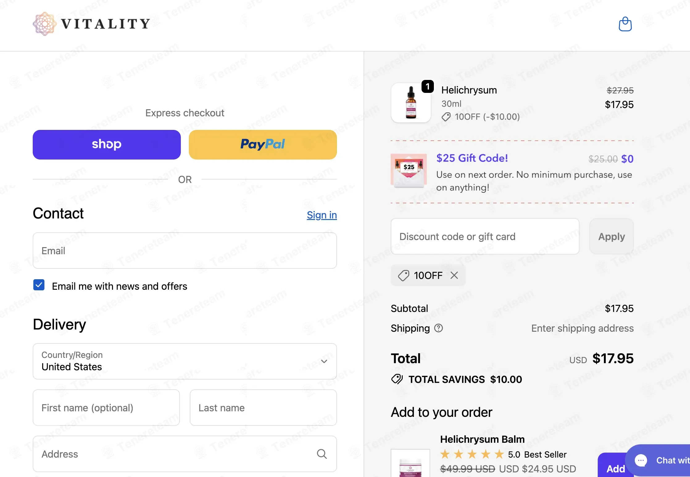 Vitality Extracts coupon code: $10 off with 10OFF. Tested and valid as 3 months ago.
