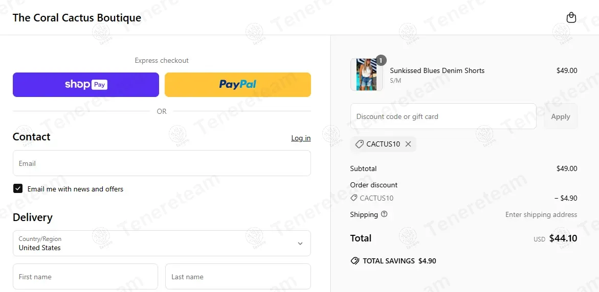 Coral Cactus Boutique coupon code: 10% off with CACTUS10. Tested and valid as 1 year ago.