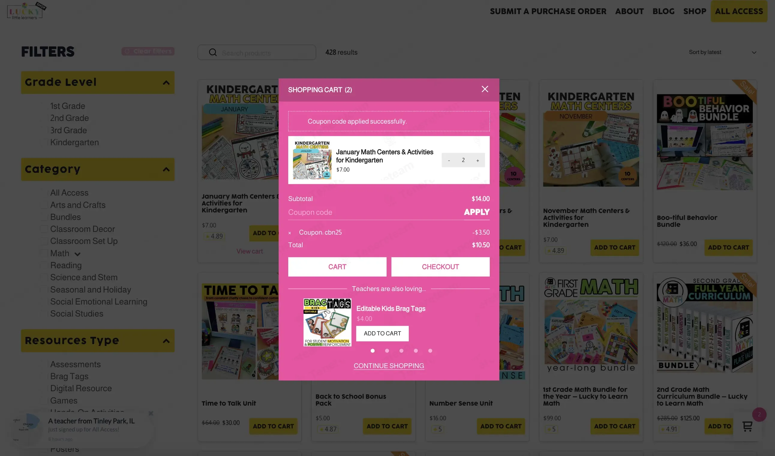 Lucky Little Learners coupon code: 25% off with CBN25. Tested and valid as 6 months ago.