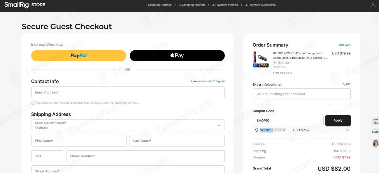 SmallRig DE coupon code: 10% off with SHOP10. Tested and valid as 2 weeks ago.