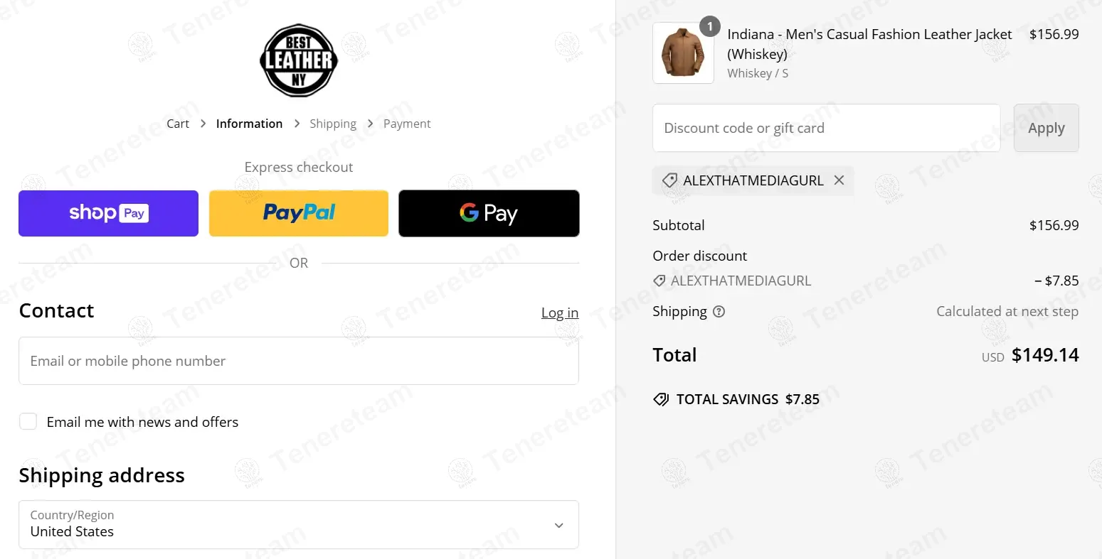 Best Leather NY coupon code: 5% off with ALEXTHATMEDIAGURL. Tested and valid as 1 year ago.
