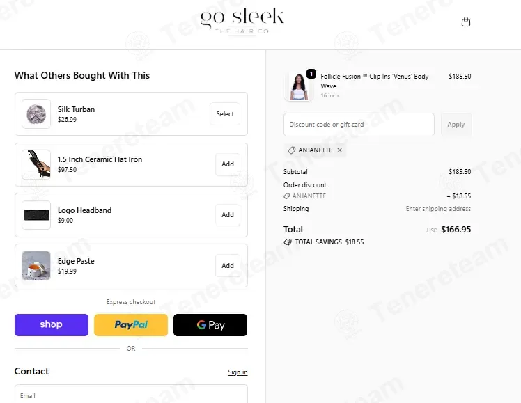 Go Sleek coupon code: 10% off with ANJANETTE. Tested and valid as 2 weeks ago.