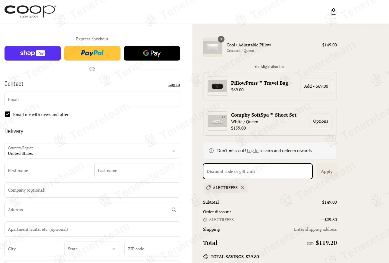 Coop Home Goods coupon code: 20% off with ALECTREFFS. Tested and valid as 1 year ago.